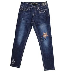 Vigoss Girls Jagger denim jeans stretch star 12